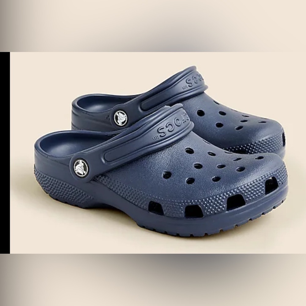 Crocs toddler Classic Clogs Shoes Navy Blue size 4